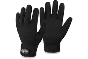 ‎NORMANI normani Anglerhandschuhe aus 3mm Titanium Neopren mit umklappbaren Fingerkuppen und rutschfesten Handinnenflächen - Wasser -und Winddicht (S-4XL)