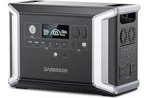 Dabbsson Portable Power Station DBS2300, 2330Wh EV Semi-solid State LiFePO4 Home Battery Backup, Max 16660Wh, 2200W AC Outlets, Solar Generator for Camping, Home Backup, Emergency, RV