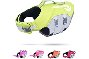 Thinkpet Dog Life Jacket Reflective Lifesaver Floating Vest Adjustable