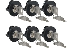 Divono 6 Stück Steckdosenschloss abschließbare Steckdose Steckdosenschloss für Schutzkontakt-Steckdosen Stromdiebstahl verhindern, Stromkosten sparen(Schwarz)