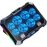Claw's Vortex 8x Turbo LED Fan - 10 Modlu RGB - LCD Ekran - Ayarlabilir Fan Hızı - 7 Kademeli Stant - 2x USB - Metal Mesh Zem