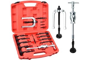 ‎ZOOMTOOLS Zoomtools 16-teilige Lagerabzieher Innenlager Abzieher Set,8-58mm Innenabzieher Lager,Grundloch Lagerabzieher Werkzeug,Kugellager lagerabzieher innen mit Gleithammer Satz für Auto Motorrad