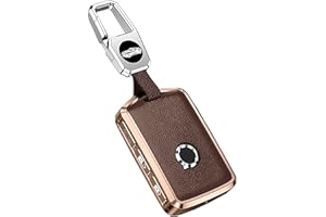 HIZH Etui na kluczyk samochodowy do Volvo XC40, XC60, XC70, XC90, C30, S60, S80, S90, V60, V70, V90, lekki pokrowiec, syntetyczny, z metalowym brelokiem do kluczy