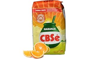 YERBEE CBSé Yerba Maté Thé saveur d'Orange 0,5 kg | Thé maté d'Argentine | Boisson revigorante et énergisante