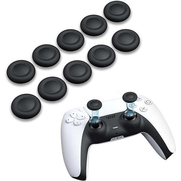 8 PCS Controller Thumb Grips Thumbstick Set For PS5/PS4/PS3
