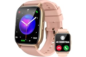 LLKBOHA Smartwatch Donna Chiamate Bluetooth - 1,85" Orologio Smart Watch, 112+ Sportiva, Impermeabile IP68 Orologi, Con cardiofrequenzimetro/SpO2/contapassi/monitoraggio del sonno per Android IOS