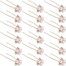 18 Stück Perlen & Strass Haarnadeln U-Form – Hochzeits-Haarschmuck Für Braut, Brautjungfer & Blumenmädchen | Mit Kunstperlen Und Strasssteinen