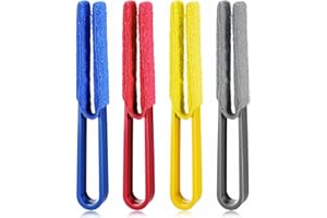 Dimeho 4 limpiadores de persianas, cepillo de doble cabezal con 4 fundas de microfibra para persianas, aire acondicionado y rejillas de ventilación de coche