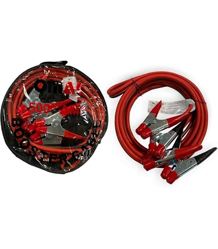 Mecafer 410125 – Cavo Di Avviamento 25 Mm², 3,5m – 12V/24V, 350A, Custodia Inclusa, Certificazione GS