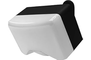 IQ GROUP Black IQ PIR Battery Operated Utility Light - Outdoor Utility Wall Light - Exterior Battery Operated PIR Motion Sensor - 300 Lumen LED Spotlight (Single)