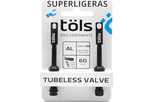 TÖLS BIKE COMPONENTS TÖLS TUBELESS Aluminium Presta VALVES Kit 60 MM
