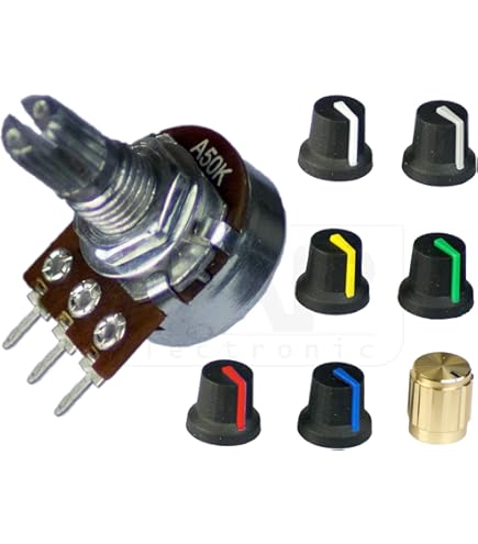 POTENTIOMETRE METAL 50KOHMS LOGARITHMIQUE - POTM50KLOG