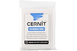 CERNIT Nummer eins Lehm 56g, weiß, 7 x 5.5 x 1.5 cm