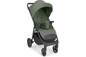 KIKKA BOO KikkaBoo Silla de Paseo Ligera URBAN, Carrito Bebe Desde Nacimiento Hasta 22 kg, Plegado con Una Mano, Reclinable y Compacto, Ruedas EVA Con Suspensión, Manillar Ajustable, Verde