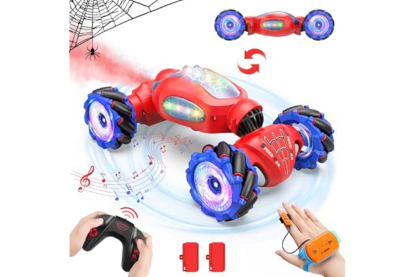 Nitigo Voiture Télécommandée Enfant, 4x4 Voiture RC Drift Car Tout Terrain Rapide 360° Rotation, 2.4 GHz Car Radiocommandee avec la Main, Jouet Cadeau Garcon Fille 6 7 8 9 10 11 12 Ans