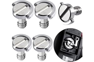 YIYICO Śruba do aparatu 1/4 cala 5 szt. śruba do statywu kamery, szybkie zapięcie, płytka, statyw jednonożny, akcesoria elektroniczne (5)