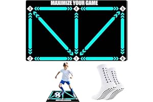ARTLIVE Football Training Mat - Soccer Mastery Skills XL Mat 90x60cm - Develop Confidence, Skills & Discipline | Compatible with Mobile APP | Birthday Football Gift for Boys, Kids, Him & Girls