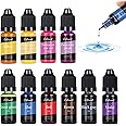 Candle Dye, 10 Colors Candle Wax Dye Highly Concentrated Oil-Based Liquid Candle Colour Dye, Candle Dye for Soy Wax, Candle Colours for Candle Making