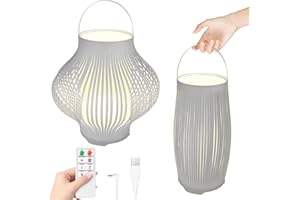 UUFFOO Lampada da esterno a LED Lampada da Lampada da Tavolo Senza Fili 8 colori Dimmerabile a batteria con lampada da esterno Impermeabile Arredamento ideale per soggiorno Giardino Campeggio ecc.（grigio）
