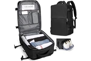 SZLX Mochila Viaje Cabina Avion 40x20x25 Mujer Ryanair Bolsas de viaje Equipaje de Mano avion Maletas de Viaje Cabina 45x36x20 Easyjet Mochila para Portátil con cable USB Impermeable Mochila Escolar