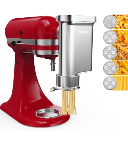Attacco Per Pasta Per Tutti I Mixer KitchenAid - NEWSETS NP-K027-001 - Nero/Bianco
