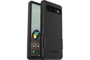 OtterBox Commuter Etui do Google Pixel 6a, Wstrząsoodporne, Potrójnie Przetestowane Według Standardów Wojskowych, Ochrona Antybakteryjna, Czarne