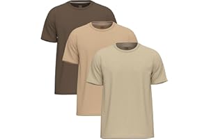 SOFTSPUN 3 Pack T Shirts for Men UK 100% Cotton Tshirts |Premium Plain Crew Neck Mens T Shirts Multipack