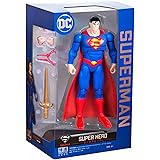 AUGEN DC Superman Action Figure Limited Edition for Car Dashboard, Decoration, Cake, Office Desk & Study Table (22cm)(Pack of