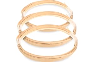 EXCEART Strips 3 Rolls Wide Thin Flat Cane Reed Natural Bamboos Sticks Coil Flat Reed for Basket Weaving Supplies Rattan Cane Webbing DIY Crafts Yellow 0.5cm+1cm+1.5cm