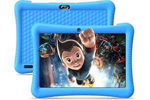 SEMEAKOKO Tablettes pour Enfants 10in Android 13 Tablette pour Enfants 3-12 ans,Quad Core 3GB RAM 32GB ROM Tablette Enfants avec étui Antichoc, Contrôle Parental, APP éducative pour Enfants Préinstallée
