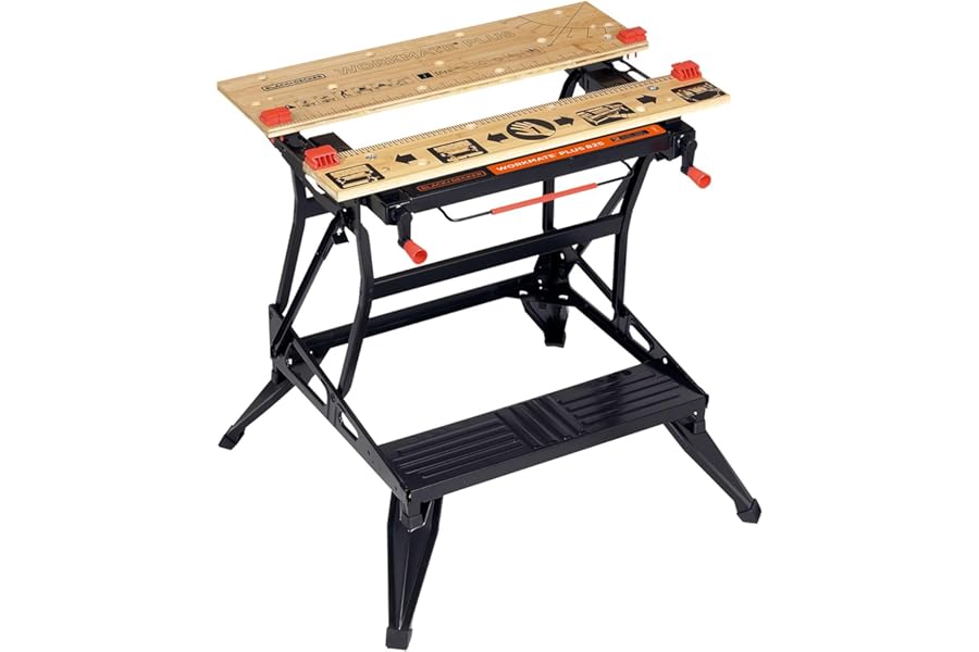BLACK+DECKER Workmate 825 Deluxe Dual-Height Workbench, WM825-XJ