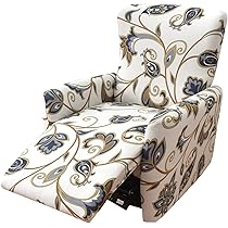 Copripoltrona Reclinabile 4 Pezzi - Fodera Elastica Con Tasche Per Poltrone - Foto 2