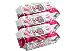 ROXLIN Mr. OXY Maxima Allzweck-Reinigungstücher – Streifenfrei, Fettlösend, Schnell Trocknend, Duft nach Kirschblüten – Mit Weißem Essig & Natron – Ohne Nachspülen, Einfache Reinigung (Pack of 3)