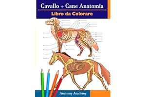 Cavallo + Cane Anatomia Libro da Colorare: 2-in-1 Compilazione | Incredibilmente Dettagliata Auto-Test di Equini e Canini Anatomia Libro di Lavoro a ... Veterinari, Amanti Degli Animali e Adulti