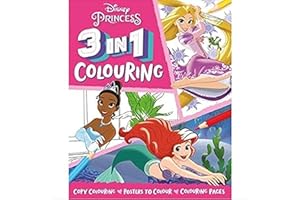 PRICECHECK DISNEY PRINCESS COLOURING BOOK 3-IN-1