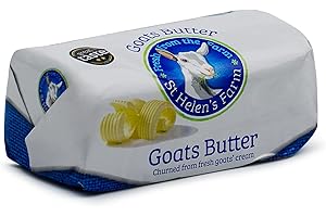 Food-United ZIEGEN-BUTTER 2x 250g Stk. Ziegenbutter von St. Helen's Farm english goat milk butter Butter-Öl-Bratfett-Alternative ideal zum Braten Backen Schmoren Anrösten Verfeinern von Gerichten (2)