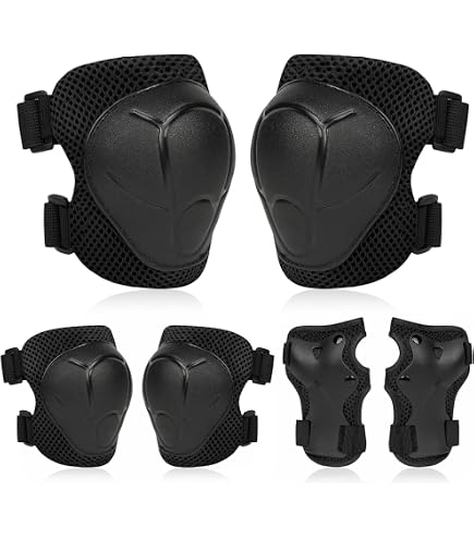 bike helmet knee pads elbow pads Kids Wrist Guards Blue Dinosaur Protective Gear Set Adjustable Toddler Helmets for Ages 3-5-8 Girls Boys for Skateboard Cycling Bike Roller Skating Scooter Outdoor Sport Boasting high OutdoorMaster Skate Protective Gear Set