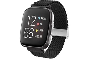 Supore Cinturino Compatibile per Fitbit Versa 2/Fitbit Versa, Elegante Bracciale in Nylon Tessuto per Fitbit Versa 2/Versa/Versa Lite/Versa Special Edition Donna Uomo