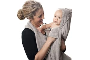 ACARYI 90CM*90CM Combed Cotton Baby Bath Towel Hooded Apron Towel Absorbent Kids Wipes (Pink)