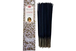 Hem Jasmine rökelsepinnar 1 förpackning med 100 g (80-90 pinnar) - aromaterapi, meditation, yoga, förpackning EcoFriendly
