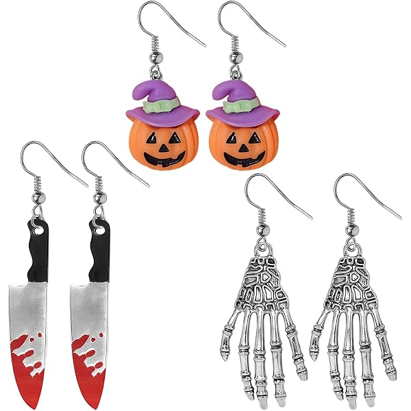 Orecchini Halloween, Orecchini Halloween Donna, Halloween Ciondola Gli Orecchini, Hallowen Orecchini per Ragazze, Gioielli Halloween, Decorazioni di Halloween per Ragazze e Donne