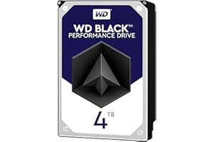 WESTERN DIGITAL WD Black Performance Desktop Hard Disk Drive da 4 TB, 7200 RPM, SATA 6 Gb/s, Cache 64 GB, 3.5"