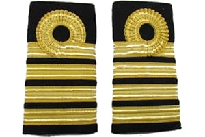 Uniform Store London Epaulette Naval Captain Rank Marking 1 Curl 3 Bars R327