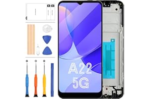 LADYSON per Samsung Galaxy A22 5G Sostituzione dello Schermo A226 SM-A226B Display LCD Touch Digitizer Kit SM-A226B/DS SM-A226B/DSN Display Sensore Assemblea Vetro Nero Riparazione (Non Originale)