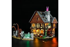 YEABRICKS Kit de Luces LED para-21341 Ideas Disney El Retorno de Las Brujas: Cabaña de Las Hermanas Sanderson Modelo de Bloques de Construcción (excluyendo el Kit de construcción)