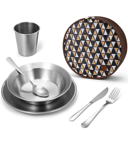 Wildo | Camp-A-Box | Complete | Camping | Dinnerware | Black