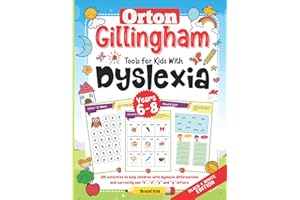 Orton Gillingham Tools For Kids With Dyslexia. 100 activities to help children with dyslexia differentiate and correctly use “b”, “d”, “p” and “q” letters. 6-8 years. Black & White Edition.