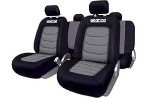 Sparco SPC1019GR Set completo di fodere universali, Per Auto, Grigio, 5 teste