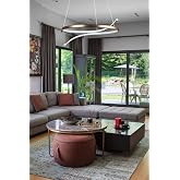 LEGACY Snake Modern Tasarım Kahve Renk Beyaz Ledli Yatak Odası - Cafe - Mutfak - Salon Led Avize Kahverengi 50 x 80