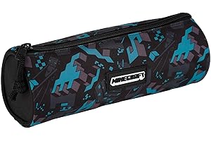 Trousse Gamer Case Minecraft Greeny - 1 compartiment - intérieur doublé et fermeture éclair - fabriquée en polyester très résistant - 8 x 22 x 8 cm - Toybags